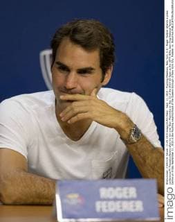 Sept. 11, 2015 - Flushing Meadows, New York, U.S - Roger Federer attends a press conference PK Pressekonferenz after his win over Stan Wawrinka on Day 12 of the 2015 US Open at the USTA Billie Jean King National Tennis Center on Friday September 11, 2015 in the Flushing neighborhood of the Queens borough of New York City. Federer vs. Wawrinka - ZUMAp124