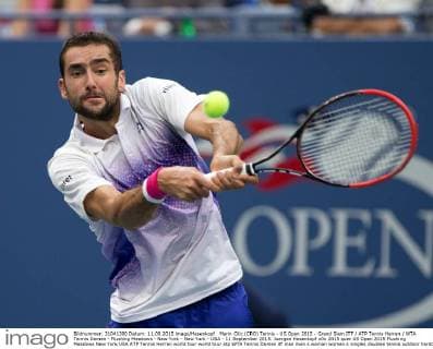 Marin Cilic (CRO) Tennis - US Open 2015 - Grand Slam ITF ATP Tennis Herren WTA Tennis Damen - Flushing Meadows - New York - New York - USA - 11 September 2015. Juergen Hasenkopf