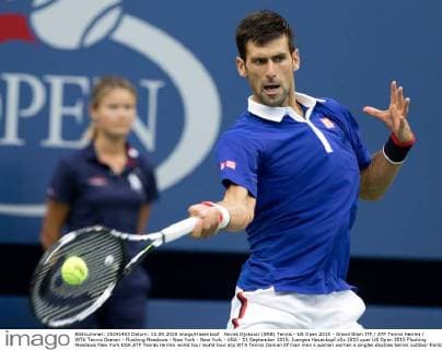 Novak Djokovic (SRB) Tennis - US Open 2015 - Grand Slam ITF ATP Tennis Herren WTA Tennis Damen - Flushing Meadows - New York - New York - USA - 11 September 2015. Juergen Hasenkopf