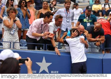 Pierre Hugues Herbert (FRA) Nicolas Mahut (FRA) holen den Doppel-Sieg TENNIS : US Open 2015 - 12 09 2015 TennisMagazine Panoramic 