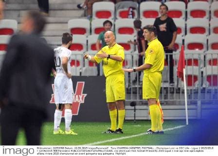 Tony CHAPRON (ARBITRE) FOOTBALL : Olympique Lyon vs OSC Lille - Ligue 1 2015 2016 - 12 09 2015 FEP Panoramic 