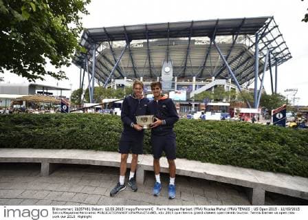 Pierre Hugues Herbert (FRA) Nicolas Mahut (FRA) TENNIS : US Open 2015 - 12 09 2015 TennisMagazine Panoramic 