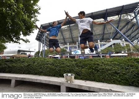 Pierre Hugues Herbert (FRA) Nicolas Mahut (FRA) TENNIS : US Open 2015 - 12 09 2015 TennisMagazine Panoramic 