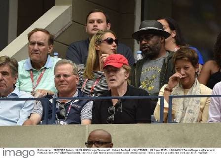 Robert Redford (USA) TENNIS : US Open 2015 - 12 09 2015 TennisMagazine Panoramic 