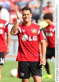 12.09.2015, Fussball, Saison 2015 2016, 1. Bundesliga, 4. Spieltag, Bayer 04 Leverkusen - SV Darmstadt 98, Javier HERNANDEZ (Bayer 04 Leverkusen) winkt den Fans
