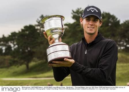 Zandvoort - Thomas Pieters has won KLM Open 2015 and becoming the 96th winner of the golf tournament. Photographer: Robert Meerding 