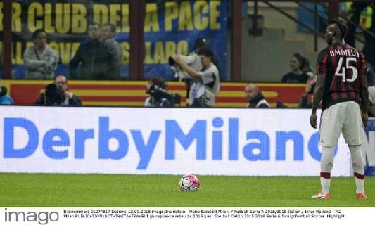 Mario Balotelli Milan Fußball Serie A 2015 2016 Italien Inter Mailand - AC Milan giuseppexceleste