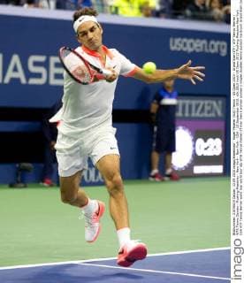 Roger Federer (SUI) Tennis - US Open 2015 - Grand Slam ITF ATP Tennis Herren WTA Tennis Damen - Flushing Meadows - New York - New York - USA - 13 September 2015.