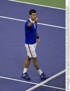 Sept. 13, 2015 - Flushing Meadows, New York, U.S - Novak Djokovic reacts after winning the Men s Singles Championship match on Day 14 of the 2015 US Open with Roger Federer at the USTA Billie Jean King National Tennis Center on Sunday September 13, 2015 in the Flushing neighborhood of the Queens borough of New York City. Djokovic won by a score of 6-4, 7-5, 6-4, 6-4. Federer vs. Djokovic - ZUMAp124