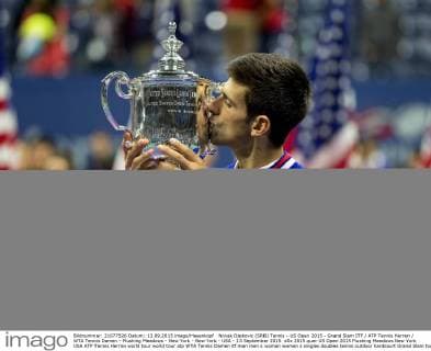 Novak Djokovic (SRB) Tennis - US Open 2015 - Grand Slam ITF ATP Tennis Herren WTA Tennis Damen - Flushing Meadows - New York - New York - USA - 13 September 2015.