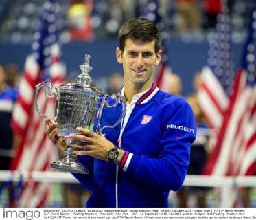 Novak Djokovic (SRB) Tennis - US Open 2015 - Grand Slam ITF ATP Tennis Herren WTA Tennis Damen - Flushing Meadows - New York - New York - USA - 13 September 2015.