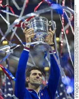 September 13, 2015 Novak Djokovic of Serbia poses with the trophy after winning the men s singles title at the 2015 US Open, played at the Billie Jean King Tennis Center, Flushing Meadow NY. TENNIS: SEP 13 US Open Icon250150913021 EDITORIAL USE ONLY