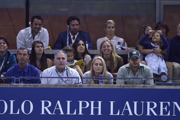 Lindsey Vonn (USA),Charlie Ebersol, Gavin Rossdale Myla Rose Federer (SUI) Charlene Riva Federer (SUI) TENNIS : US Open 2015 - 13 09 2015 TennisMagazinex 