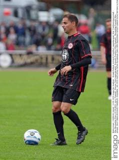 Aktuell Fußball, Eintracht Frankfurt Legendenspiel, 90er Traditionsmannschaft - 90er Bundesliga Stars 13.09.2015, xovx, Fussball, Dietmar Roth Legendenspiel, Eintracht Frankfurt 90er Auswahl - Bundesliga Auswahl 90er, emspor, Ervin Skela (Eintracht Frankfurt), Freisteller.