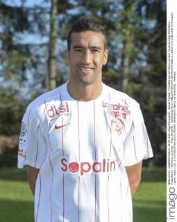 Aktuell Fußball, Porträttermin AS Nancy Lorraine Youssouf Hadji FOOTBALL : Presentation - AS Nancy Lorraine - Photo Officielle - 15 09 2015 Moax 