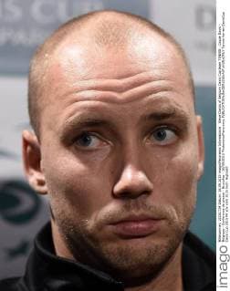 Steve Darcis of Belgium Davis Cup team TENNIS : Coupe Davis - Belgique - Conference de presse - Bruxelles - 16 09 2015 Photonews Panoramic 
