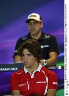 Singapore Grand Prix 17 - 20 September 2015 17.09.2015 - press conference PK Pressekonferenz Roberto Merhi (ESP) Manor Marussia F1 Team 