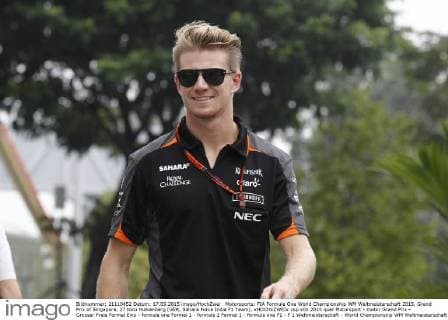 Motorsports: FIA Formula One World Championship WM Weltmeisterschaft 2015, Grand Prix of Singapore, 27 Nico Hulkenberg (GER, Sahara Force India F1 Team), xHOCHxZWEIx