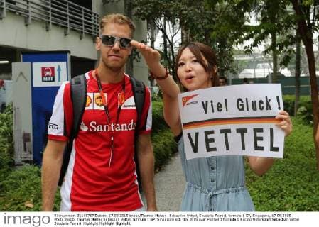 Sebastian Vettel, Scuderia Ferrari, formula 1 GP, Singapore, 17.09.2015 Photo:mspb Thomas Melzer Sebastian Vettel, formula 1 GP, Singapore