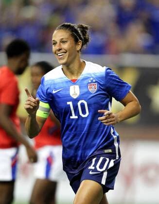 Sept. 17, 2015 - Detroit, Michigan, USA - US midfielder Carli Lloyd celebrates her goal in the 6th minute of the game in the International Friendly Länderspiel match between the United States and Haiti at Ford Field, in Detroit, Michigan, USA September 17, 2015. U.S. Women s national team Nationalteam vs. Haiti  - ZUMAn230