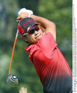 Matsuyama in BMW Championship Japan s Hideki Matsuyama hits a tee shot on the 10th hole during the first round of the BMW Championship at Conway Farms GC in Lake Forest, Illinois, on Sept. 17, 2015. 