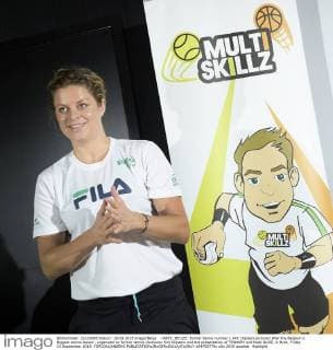 - BREE, BELIZE: former tennis number 1 Kim Clijsters pictured after the Belgium s Biggest tennis lesson , organized by former tennis champion Kim Clijsters and the presentation of TEN4KIM and Multi SkillZ, in Bree, Friday 18 September 2015. YORICKxJANSENS  x04702779x