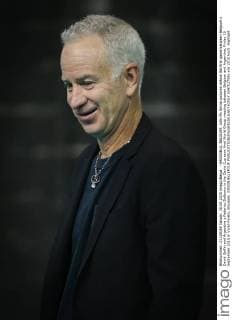 - BRUSSELS, BELGIUM: John Mc Enroe pictured before the first game between Belgium s David Goffin and Argentina s Federico Delbonis in the Davis Cup semi final World Group meeting between Belgium and Argentina, Friday 18 September 2015 in Vorst-Forest, Brussels. VIRGINIExLEFOUR  x04702793x