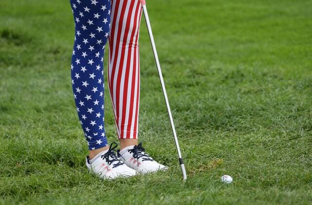 St. Leon - Rot , Golf Solheim Cup 2015 , Feature USA Leggings von Paula Craemer
