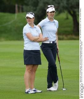 St. Leon - Rot , Golf Solheim Cup 2015 , von links: Caroline Masson Sandra Gal ( Europe )