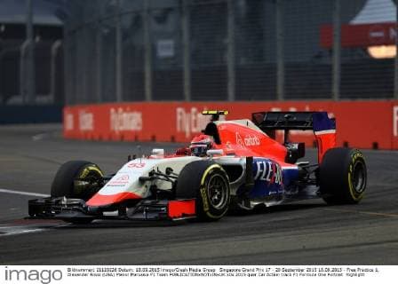 Singapore Grand Prix 17 - 20 September 2015 18.09.2015 - Free Practice 1, Alexander Rossi (USA) Manor Marussia F1 Team 