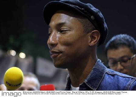 Pharrell Williams, VIP,s, F1 GP, Singapore, 18.09.2015 Photo:mspb Thomas Melzer Pharrell Williams, VIP, F1 GP, Singapore