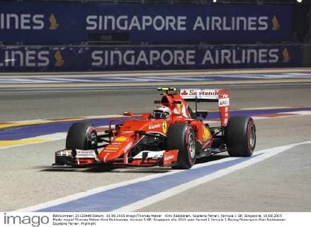 Kimi Räikkönen, Scuderia Ferrari, formula 1 GP, Singapore, 18.09.2015 Photo:mspb Thomas Melzer Kimi Raikkoenen, formula 1 GP, Singapore