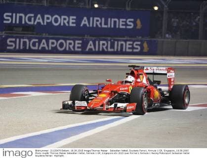 Sebastian Vettel, Scuderia Ferrari, formula 1 GP, Singapore, 18.09.2015 Photo:mspb Thomas Melzer Sebastian Vettel, formula 1 GP, Singapore