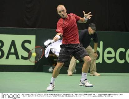 Steve Darcis of Belgium TENNIS : Belgique vs Argentine - Coupe Davis - Demi - 18 09 2015 PhotoNews Panoramic 
