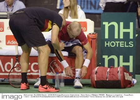 Steve Darcis of Belgium TENNIS : Belgique vs Argentine - Coupe Davis - Demi - 18 09 2015 PhotoNews Panoramic 