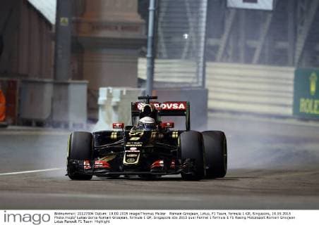 Romain Grosjean, Lotus, F1 Team, formula 1 GP, Singapore, 19.09.2015 Photo:mspb Lukas Gorys Romain Grosjean, formula 1 GP, Singapore