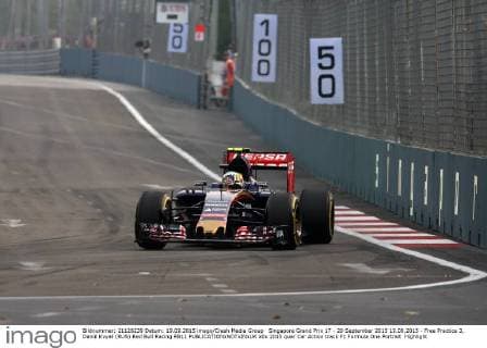 Singapore Grand Prix 17 - 20 September 2015 19.09.2015 - Free Practice 3, Daniil Kvyat (RUS) Red Bull Racing RB11 