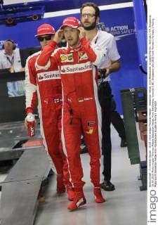 Sebastian Vettel, Kimi Räikkönen, Scuderia Ferrari, formula 1 GP, Singapore, 19.09.2015 Photo:mspb Thomas Melzer Sebastian Vettel, Kimi Räikkönen, formula 1 GP, Singapore