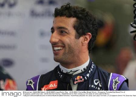 19.09.2015. Marina Bay Street Circuit , Singapore, Formula One Grand Prix of Singapore, qualification day. Infiniti Red Bull Racing - Daniel Ricciardo after picking up 2nd place on pole xLeannexBoonx  ActionPlus11661925