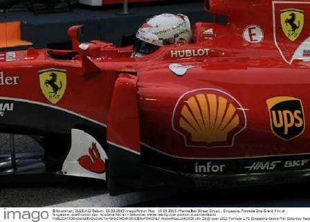 19.09.2015. Marina Bay Street Circuit , Singapore, Formula One Grand Prix of Singapore, qualification day. Scuderia Ferrari - Sebastian Vettel taking pole position xLeannexBoonx  ActionPlus11661938