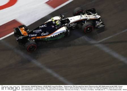 Motorsports: FIA Formula One World Championship WM Weltmeisterschaft 2015, Grand Prix of Singapore, 11 Sergio Perez (MEX, Sahara Force India F1 Team), xHOCHxZWEIx