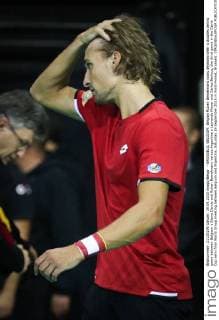 - BRUSSELS, BELGIUM: Belgian Ruben Bemelmans looks dejected after a doubles tennis game between Belgium s Steve Darcis and Ruben Bemelmans versus Argentina s Leonardo Mayer and Carlos Berlocq, the third game in the Davis Cup semi final World Group meeting between Belgium and Argentina, Saturday 19 September 2015 in Vorst-Forest, Brussels. VIRGINIExLEFOUR  x04703745x