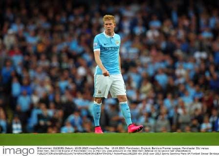 19.09.2015. Manchester, England. Barclays Premier League. Manchester City versus West Ham. Kevin De Bruyne of Manchester City as Man City piles pressure on the West Ham defense int he second half xPaulxKeevilx  ActionPlus11662268