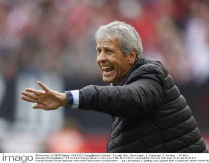 Fussball, Köln , Deutschland , 1. Bundesliga , 5. Spieltag, 1. FC Köln - Borussia Mönchengladbach 1-0 im Rhein Energie Stadion in Köln am 19. 09. 2015 Trainer Lucien FAVRE (MG)