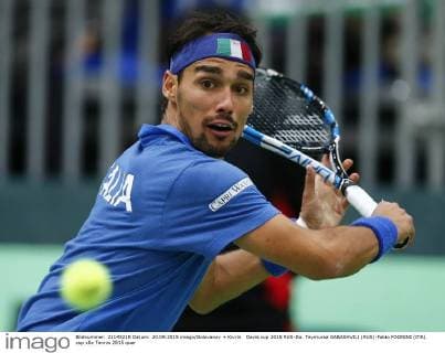 Davis cup 2015 RUS-Ita. Teymuraz GABASHVILI (RUS)-Fabio FOGNINI (ITA).