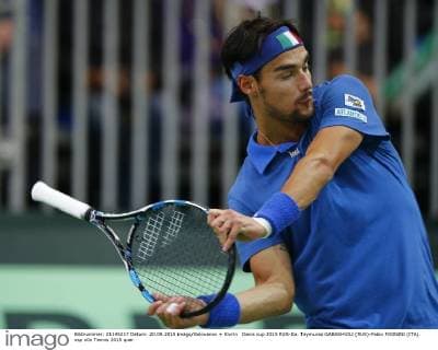 Davis cup 2015 RUS-Ita. Teymuraz GABASHVILI (RUS)-Fabio FOGNINI (ITA).