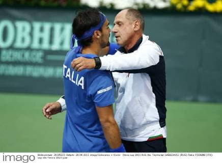 Davis cup 2015 RUS-Ita. Teymuraz GABASHVILI (RUS)-Fabio FOGNINI (ITA).