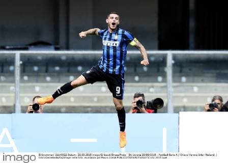 Db Verona 20 09 2015 - Football Serie A Chievo Verona-Inter Mailand foto xDanielexBuffa Image nella foto: esultanza gol Mauro Icardi 
