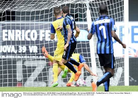 Db Verona 20 09 2015 - Football Serie A Chievo Verona-Inter Mailand foto xDanielexBuffa Image nella foto: gol Mauro Icardi 