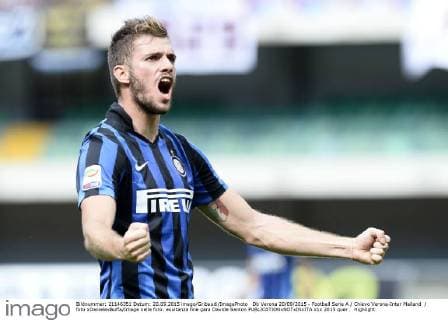 Db Verona 20 09 2015 - Football Serie A Chievo Verona-Inter Mailand foto xDanielexBuffa Image nella foto: esultanza fine gara Davide Santon 